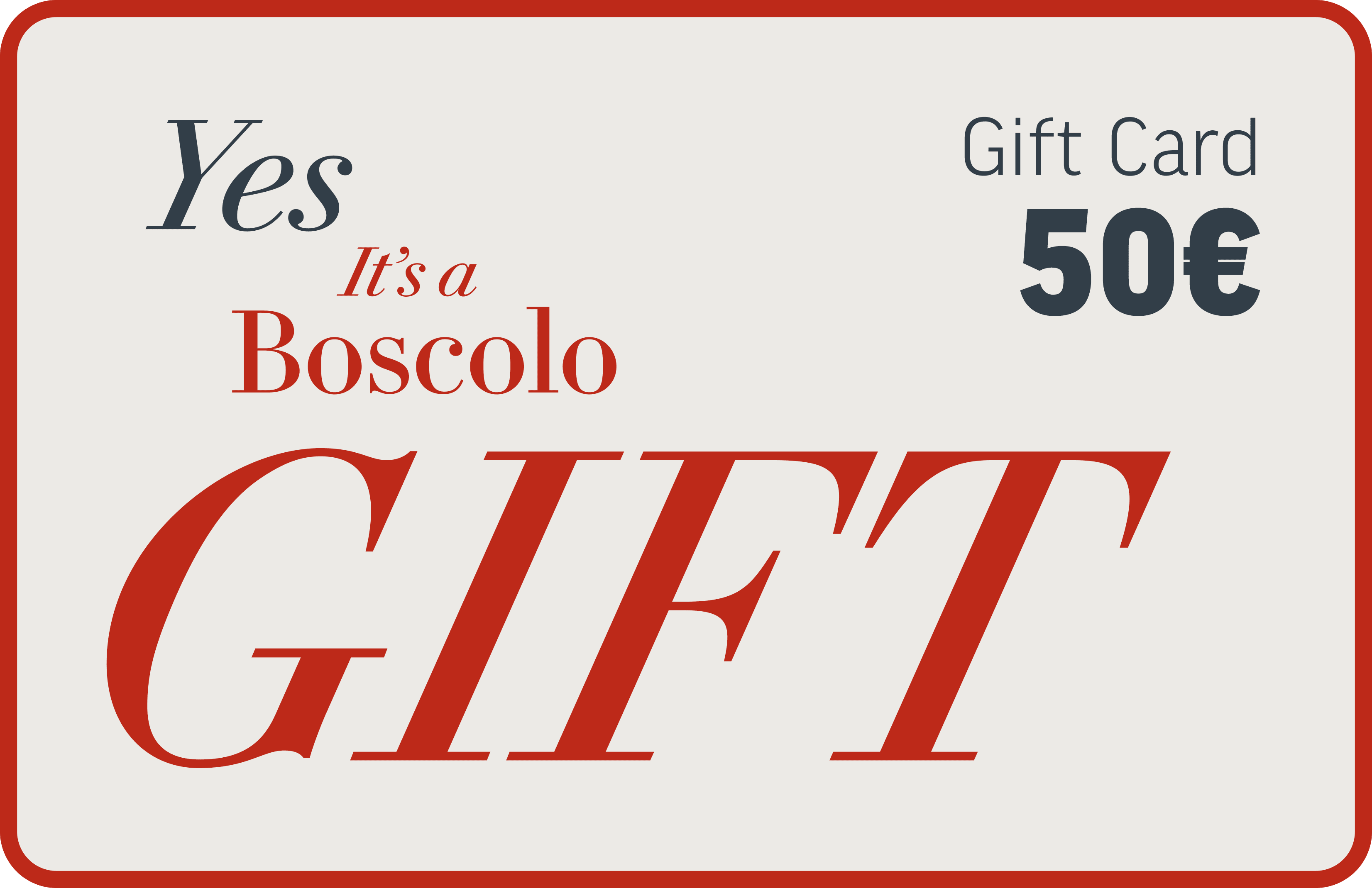 Boscolo Gift - Card €50