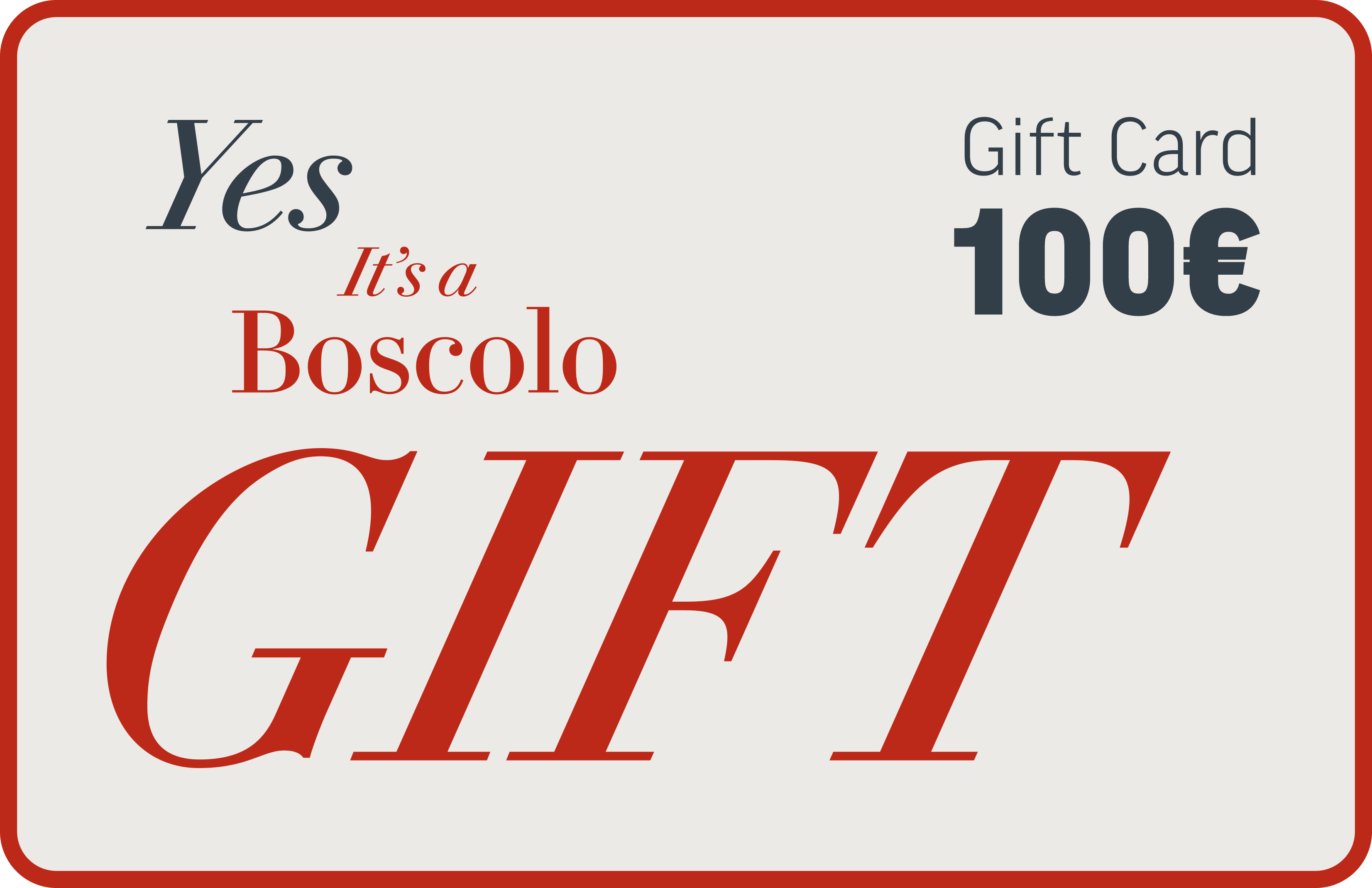 Boscolo Gift - Card €100